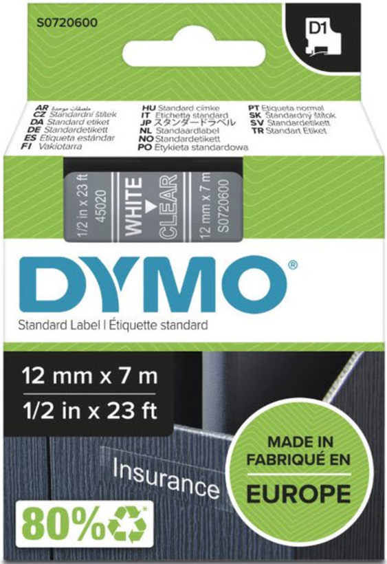 Popisovací páska Dymo LM 12mmx7m D1 tr.