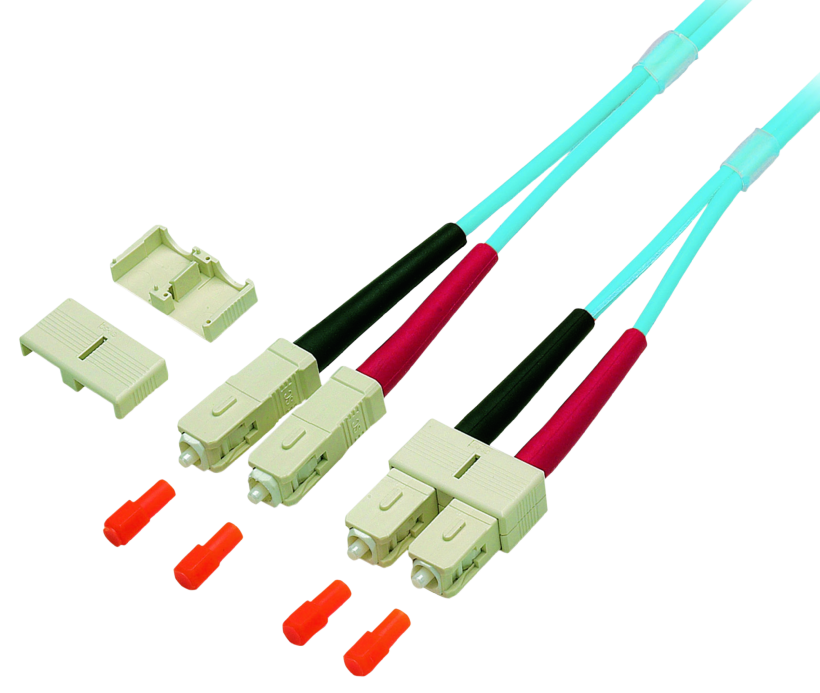 Câble patch FO duplex SC-SC 15 m 50/125µ