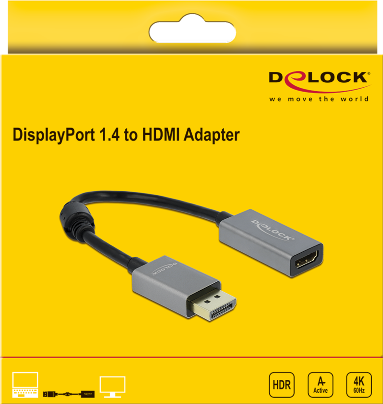 Adattatore DisplayPort - HDMI Delock