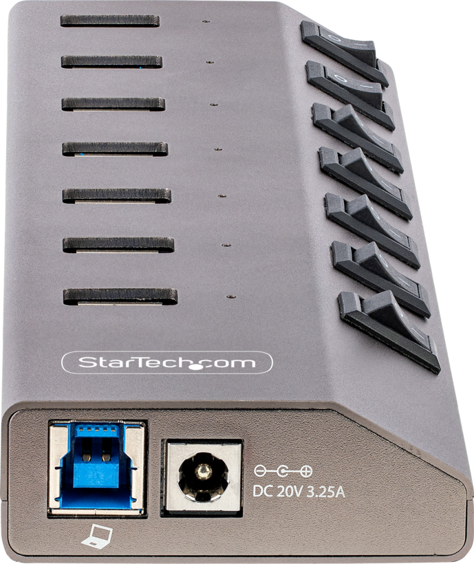 StarTech USB 3.0 7 port hub + kapcsoló