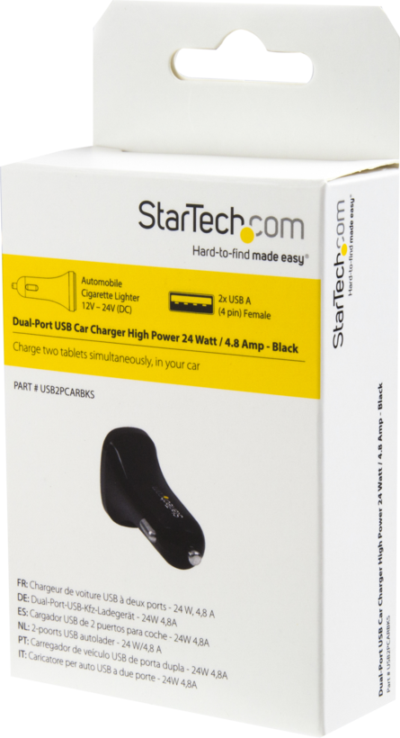 StarTech 2x USB autós töltő 2400 mA