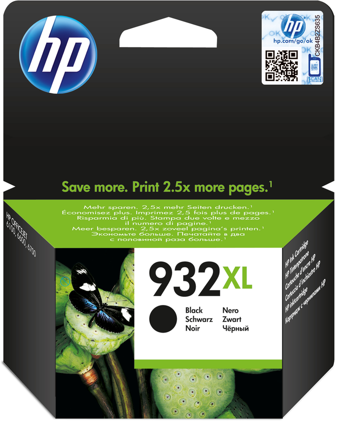 HP 932XL Tinte schwarz
