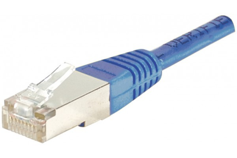 Câble patch RJ45 FTP Cat6 2m, bleu
