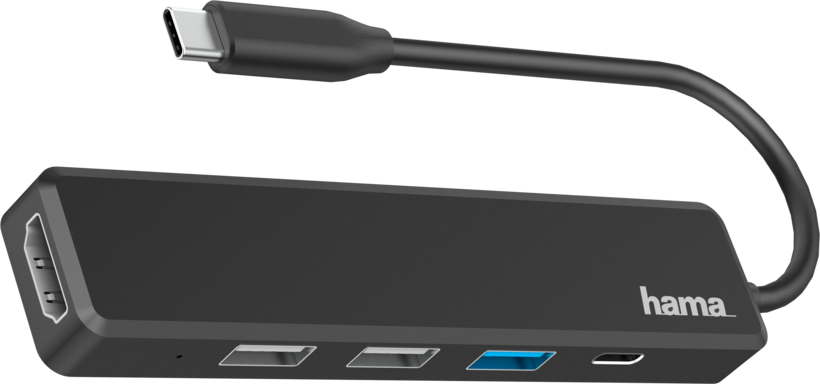 Hub USB 2.0 4 portas + HDMI Hama