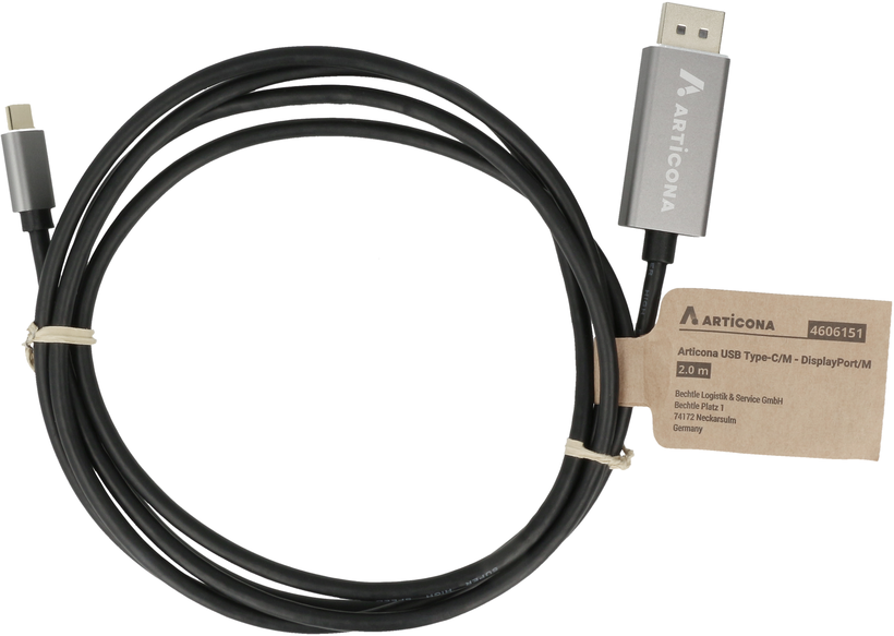 Kabel USB typ C k. - DisplayPort k. 2 m