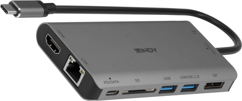 Docking USB-C - HDMI+DP LINDY