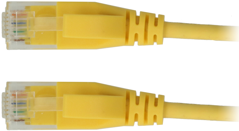 Câble patch RJ45 U/UTP Cat6a 5 m jaune