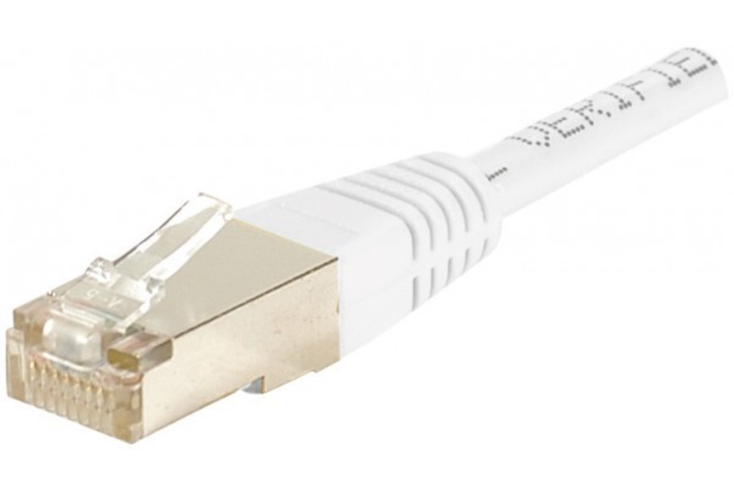 Câble RJ45 FTP Cat5e blanc 0,3m