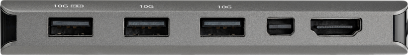 Adapter USB-C/m - HDMI+mDP+USB/f