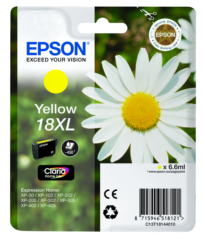 Epson 18 XL tinta sárga
