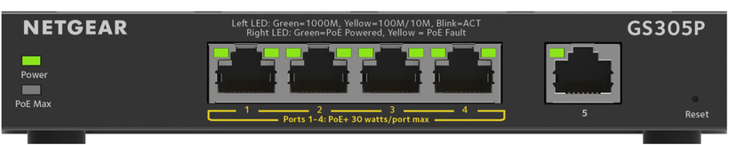 Switch PoE Gigabit NETGEAR GS305Pv2