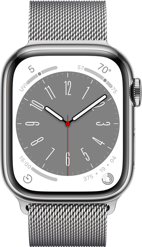 Apple Watch S8 GPS+LTE 41mm acero plata