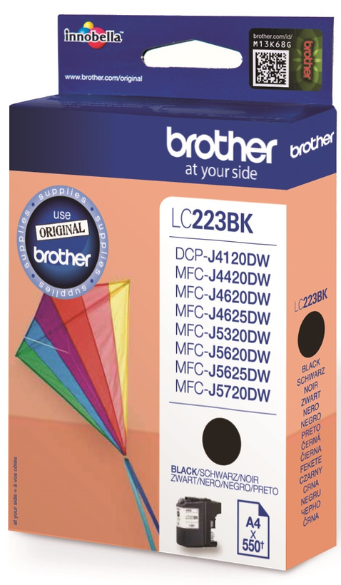 Brother LC-223BK tintapatron, fekete