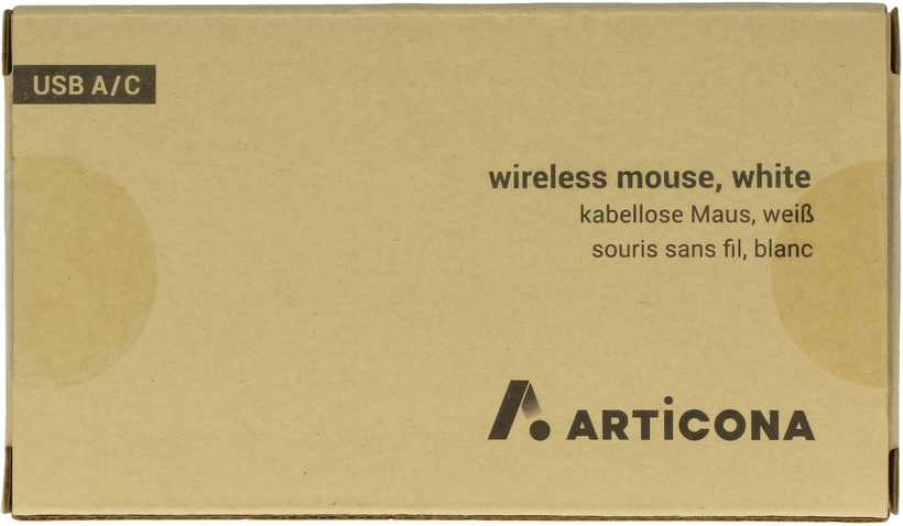 ARTICONA Mysz USB A/C Wireless, biała