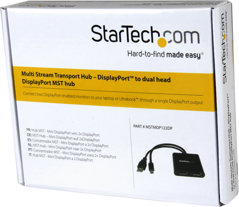 Hub StarTech miniDisplayPort - 2x DP MST