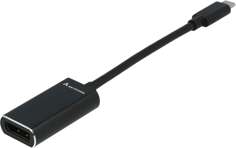 USB-C - DisplayPort m/f adapter, alu