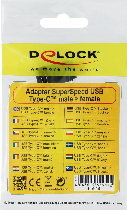 Delock Adapter USB Typ C