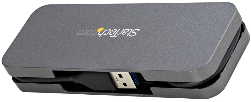 Hub USB 3.0 a 4 porte grigio/nero