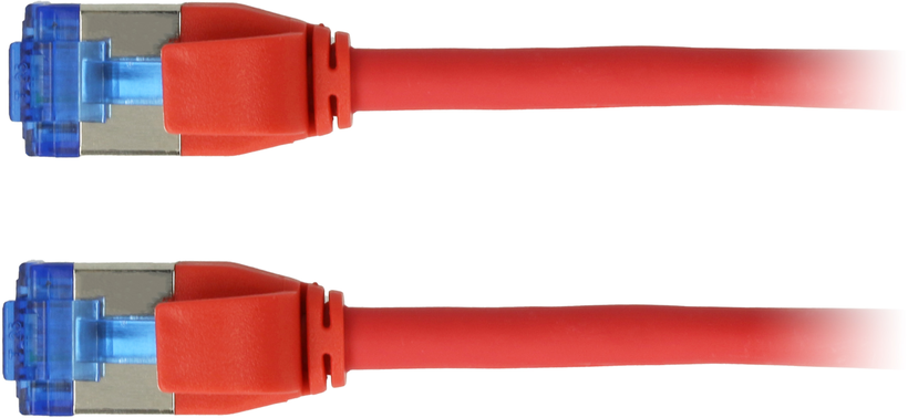 Câble patch RJ45 S/FTP Cat6a, 1 m, rouge