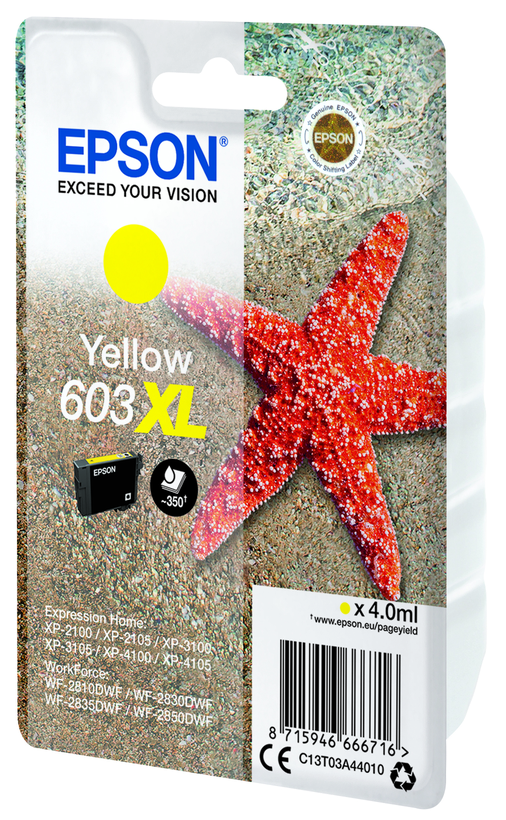 Epson 603 XL tinta, sárga