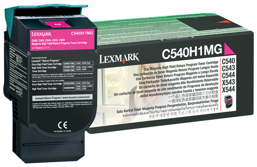 Toner zwrotny Lexmark C54x/X54x magenta