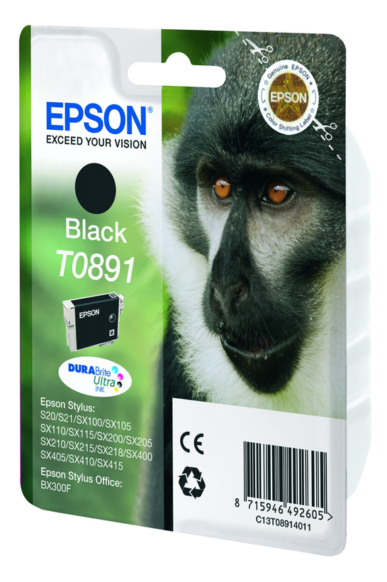 Epson T0891 tinta, fekete