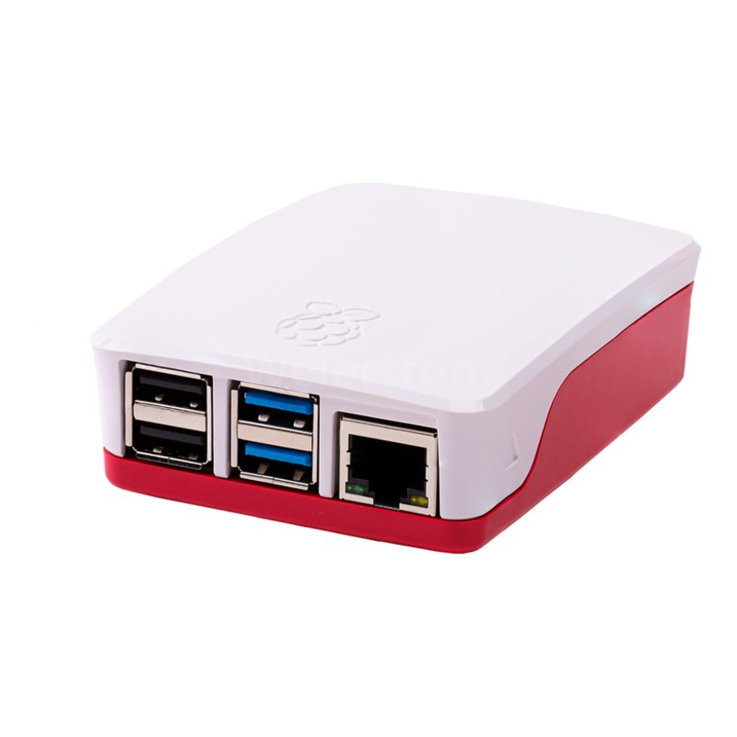 Raspberry Pi 4 Enclosure White/Red
