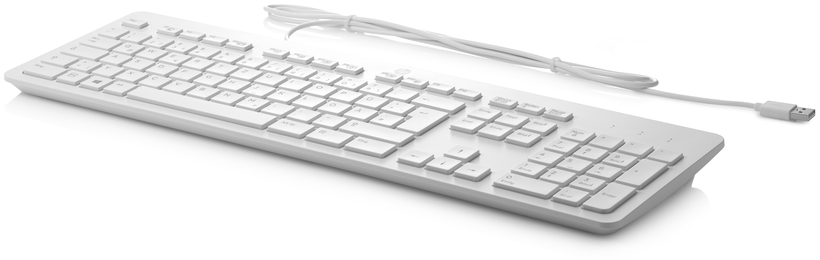 HP USB Slim Business Tastatur weiß