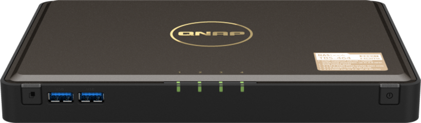 NASbook QNAP TBS-464 8 GB M.2 SSD 4 bah.