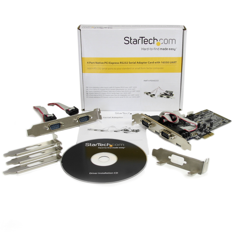 StarTech 4-port PCIe RS-232 Adapter Card