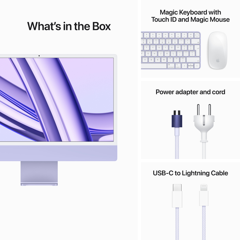 Apple iMac M3 10-core 8GB/1TB Purple