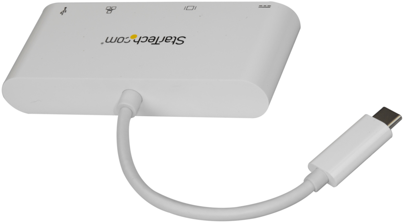Adapter USB C/m - DVI-I+Ethernet+USB