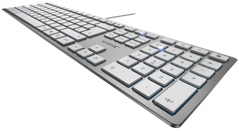 CHERRY KC 6000 SLIM Tastatur silber