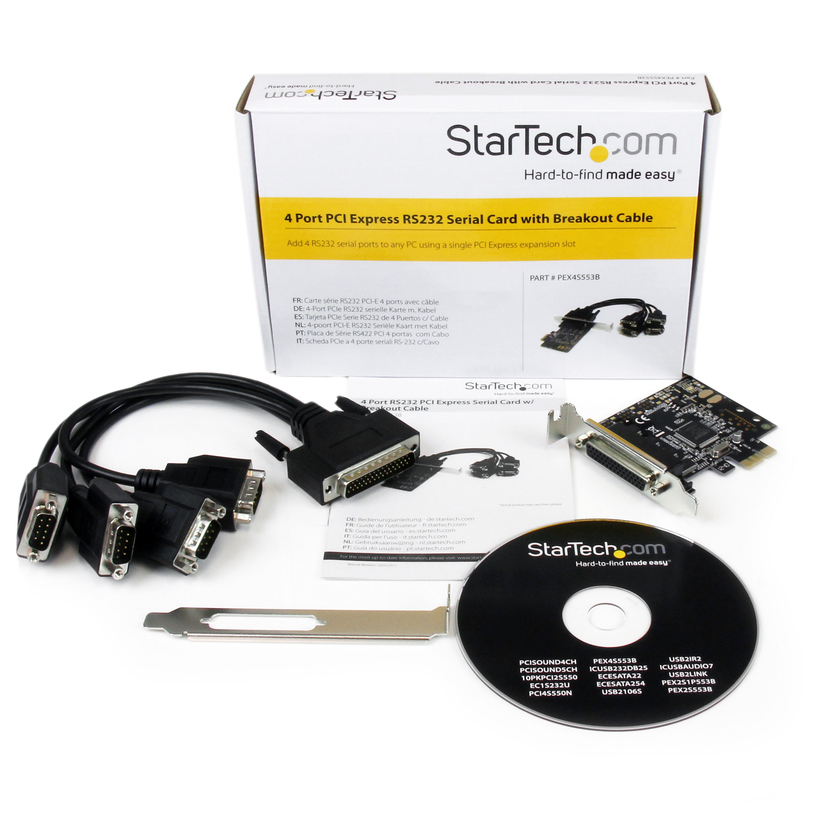 StarTech Tarjeta PCI-E 4 Puertos Serie
