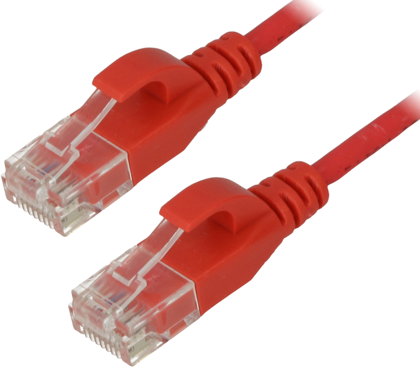 Câble patch RJ45 U/UTP Cat6a 7,5 m rouge