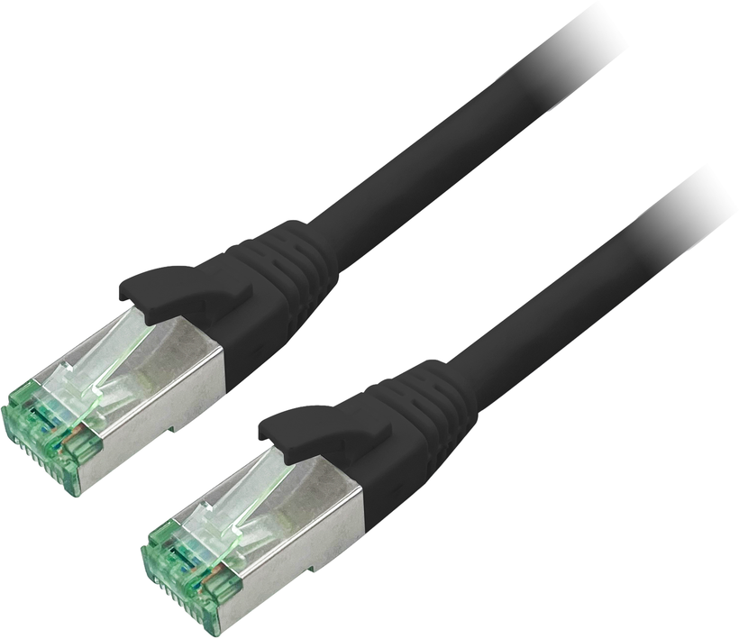 GRS Patch Cable RJ45 S/FTP Cat6a 1m bk