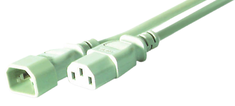 Kabel sieciowy gn.C13 - wt. C14 5m szary