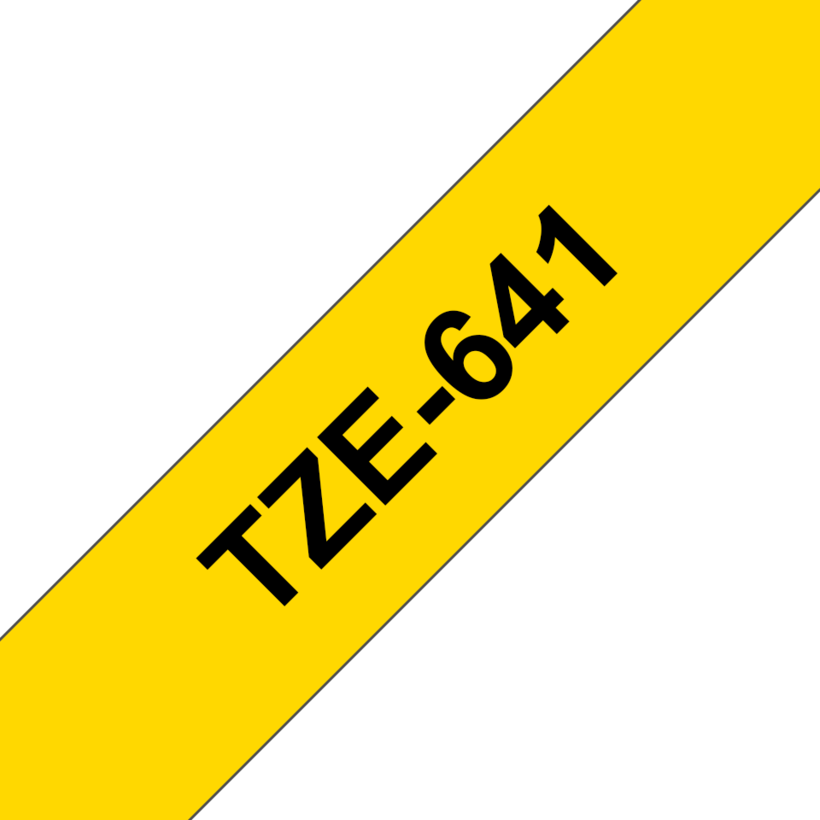 Brother TZe-641 18mmx8m Schriftband gelb
