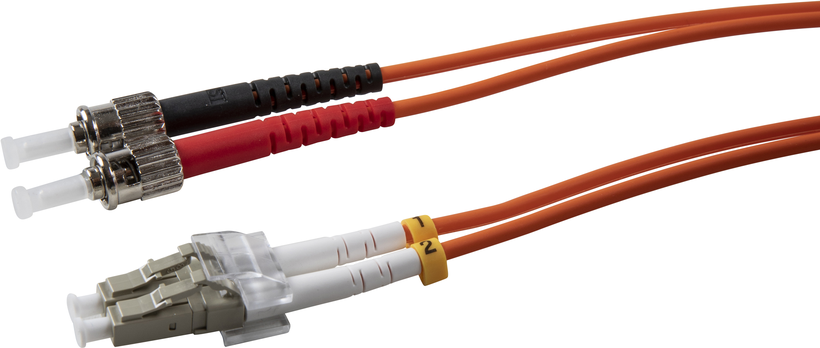FO Duplex Patch Cable LC-ST 50/µ 0.5m