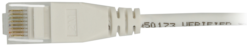 Cable patch RJ45 U/UTP Cat6a 15 m blanco