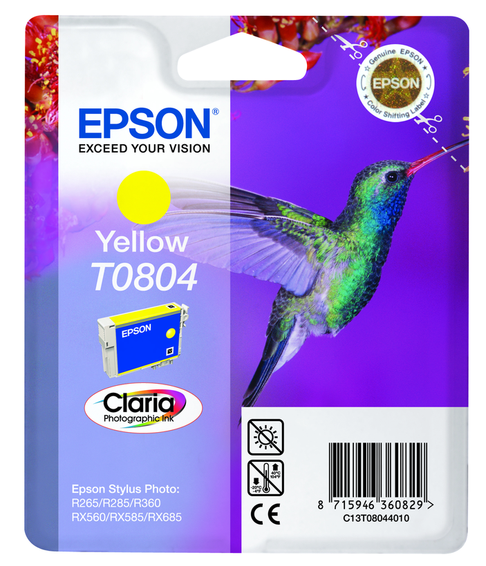 Epson T0804 tinta, sárga