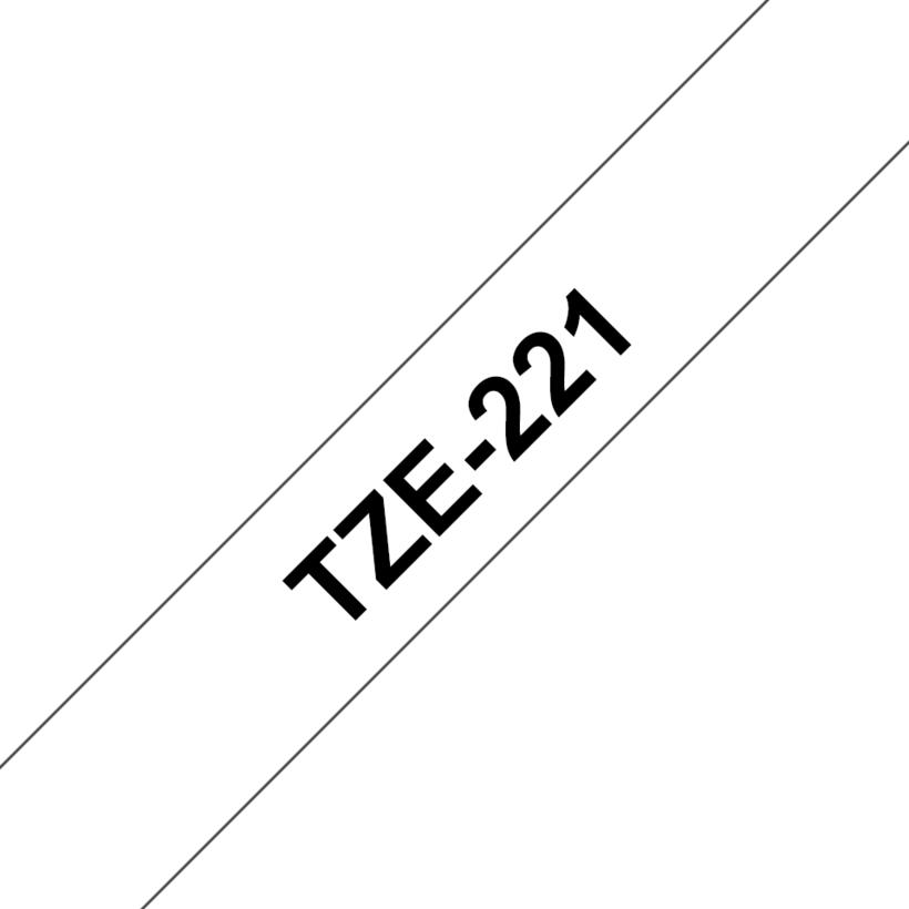 Nastro di scrittura TZe-221 9mmx8m bian.