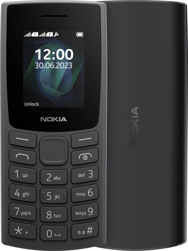 Nokia 105 4G 2023 DS Mobiltelefon schw