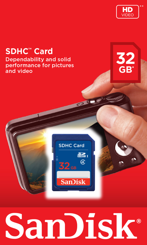 SanDisk 32 GB Class 4 SDHC Karte