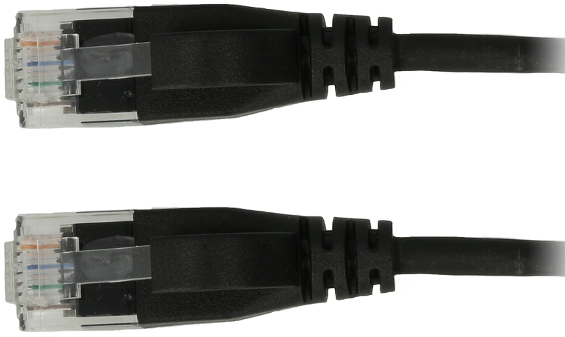 Patch kabel RJ45 U/UTP Cat6a 2 m černý