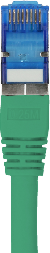 Câble patch RJ45 S/FTP Cat6a 7,5 m, vert