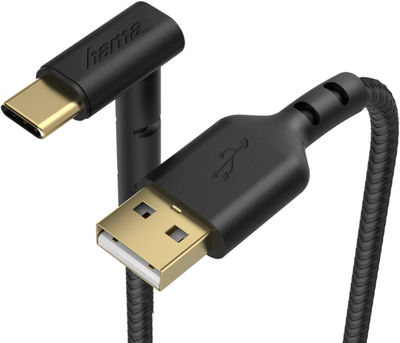 Cable USB 2.0 A/m-C/m 90° 1.5m