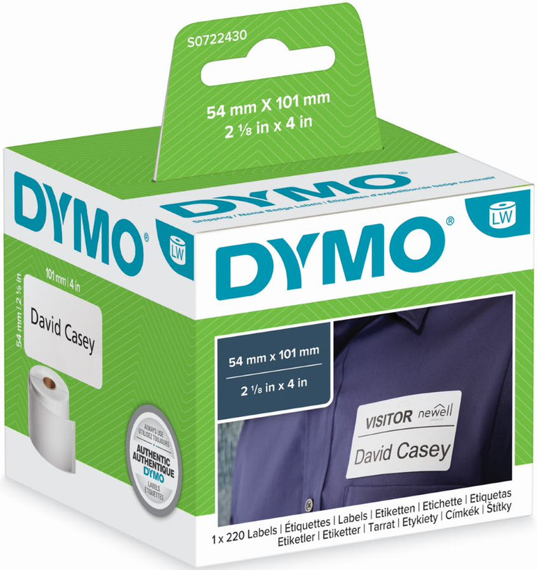 Zásilkové etikety Dymo 54x101 mm bílé
