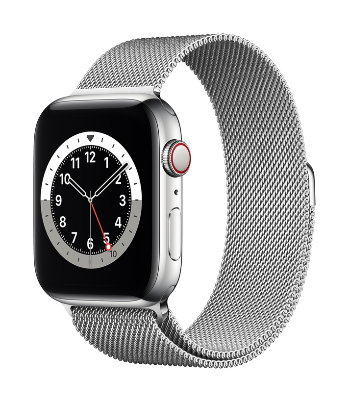 Apple Watch S6 GPS+LTE 44mm Stahl silber