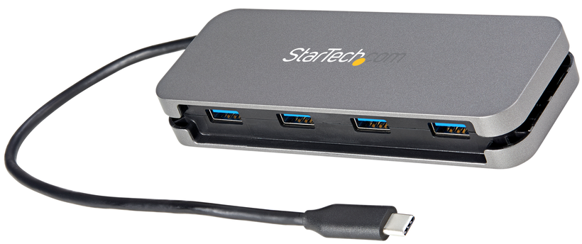 Hub USB 3.0 StarTech 4 portas cinz./pr.